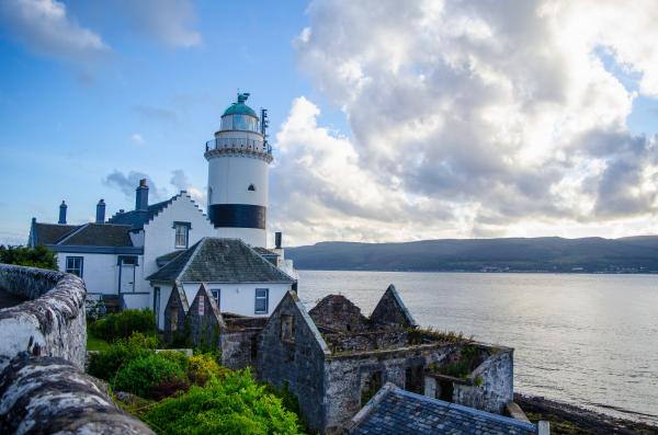 White and Black Lighthouse