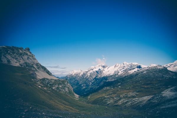 White and Green Mountain during Daytime