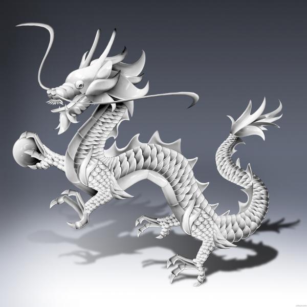 White Chinese Dragon
