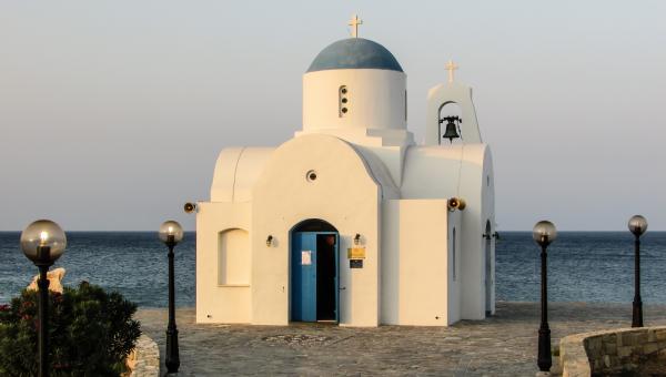 White Church Photo Near Ocean