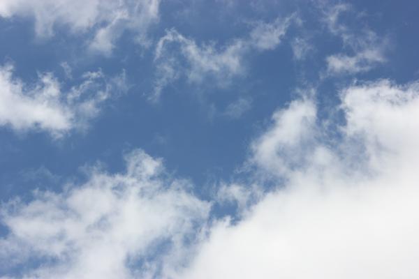 White Clouds Blue Sky
