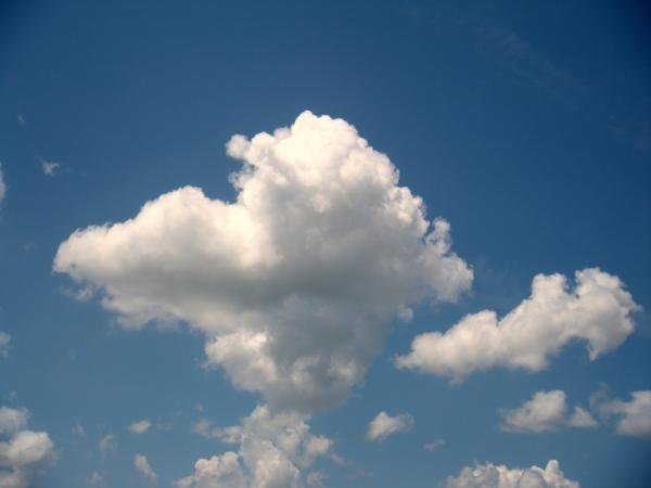 White Clouds In Blue Sky
