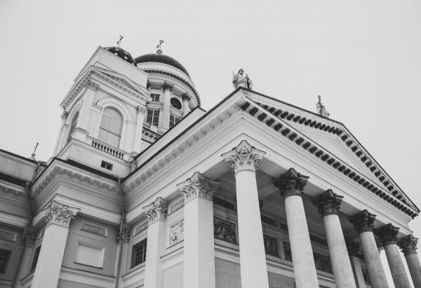 White Concrete Pillar Building