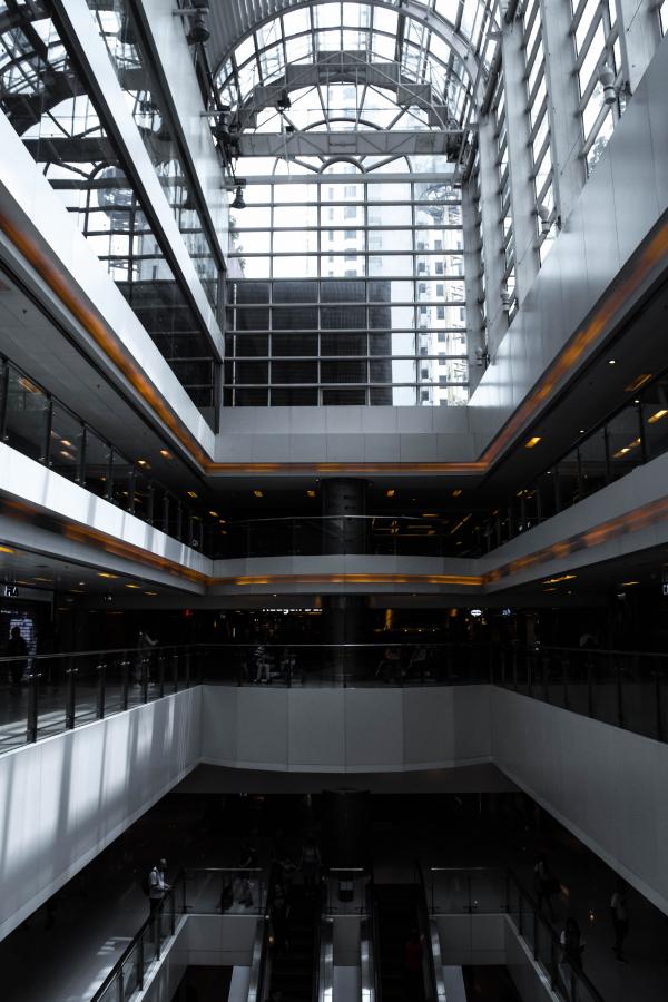 White Concrete Structure Interior