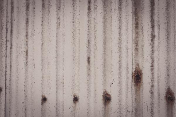 White Corrugated Metal Texture