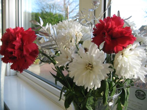 white flowers