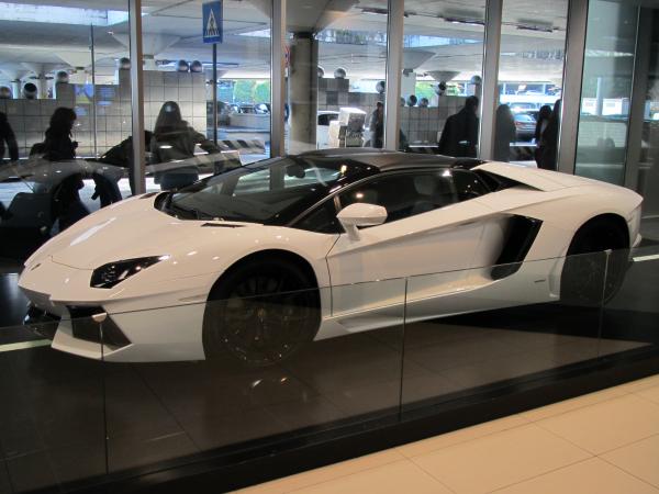 White Lamborghini