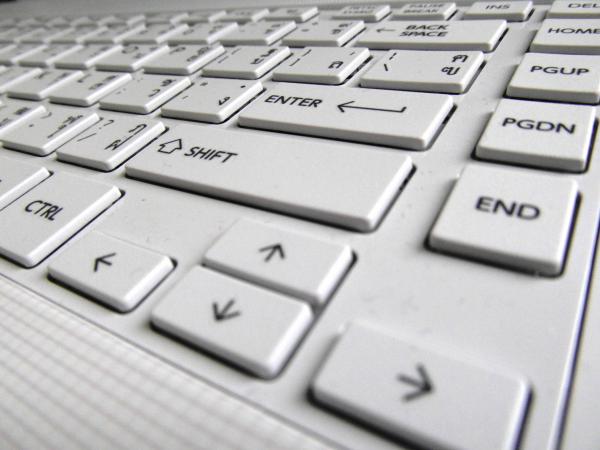 White Laptop Keyboard