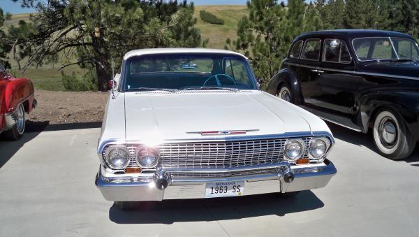 White Old Car