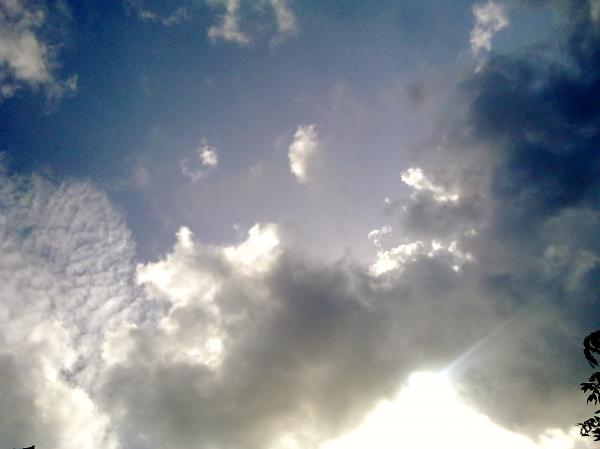 White sky