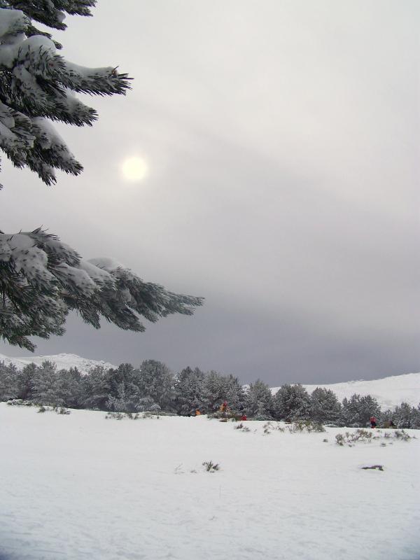 Winter at Morcueras pass