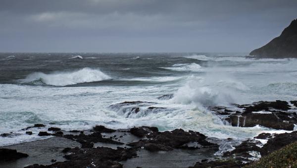 Winter storm Cape Perpetua, Oregon