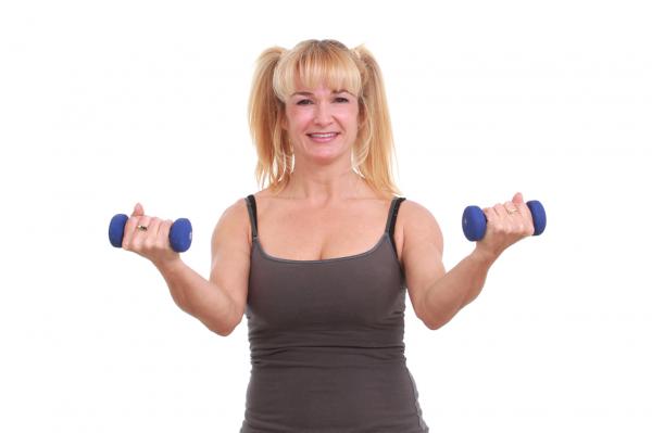 Woman exercising