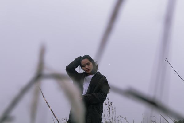Woman in Black Jacket and White Shirt Outfit