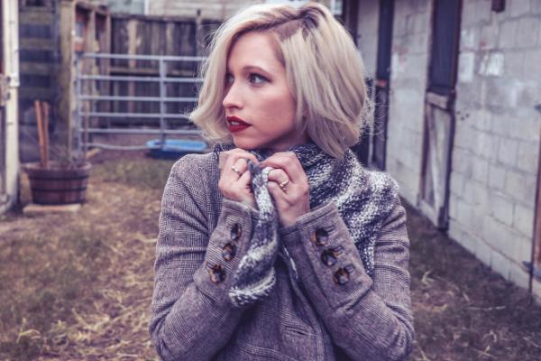 Woman in Gray Coat