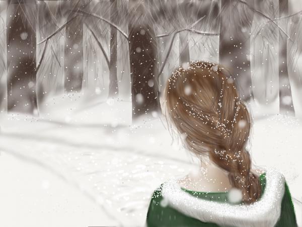Woman in Snow