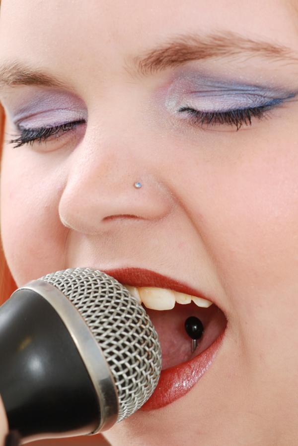 Woman singing