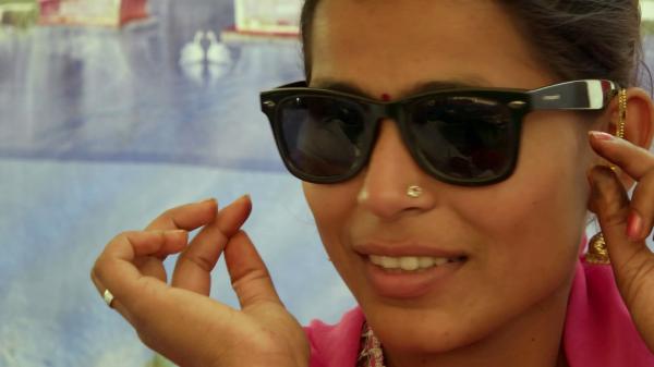 Woman Wearing Sunglasses