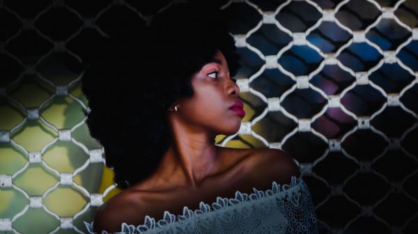 Woman Wearing White Off-shoulder Top