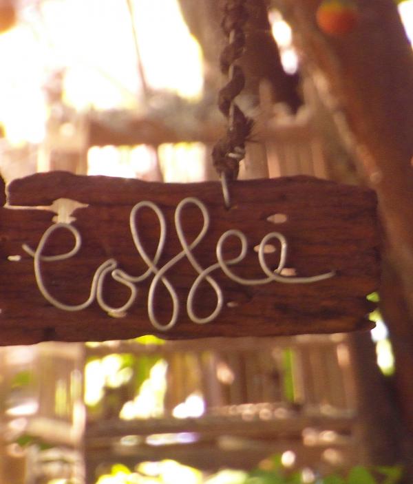 Wooden Coffee Sign