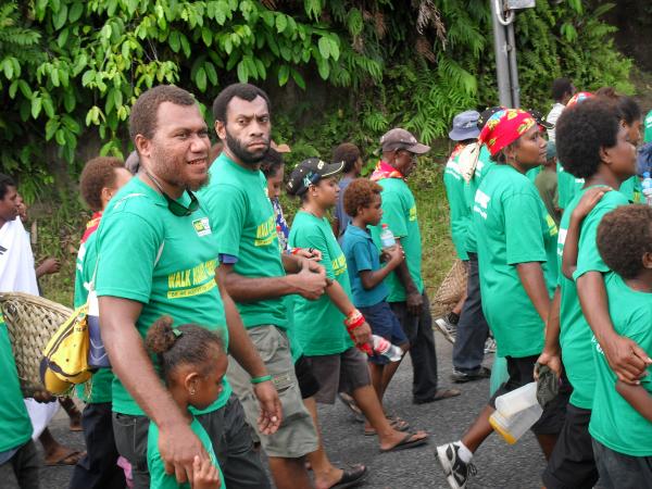 Workers Walking Against Corruption