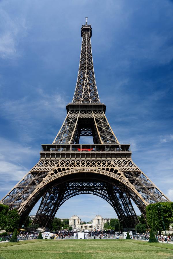 Worms View of Eiffel Tower during Daytime