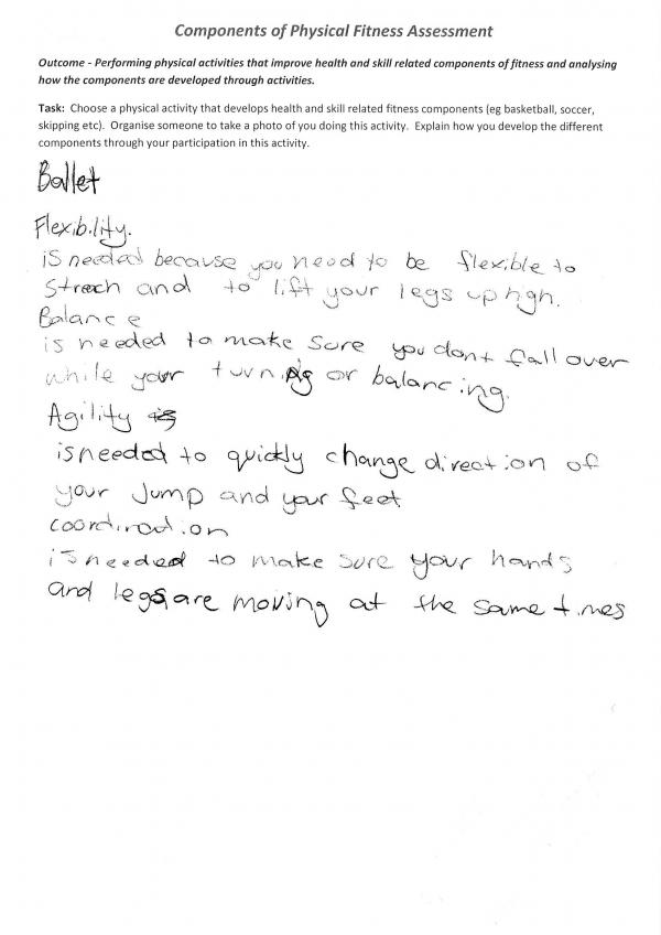 Written activities