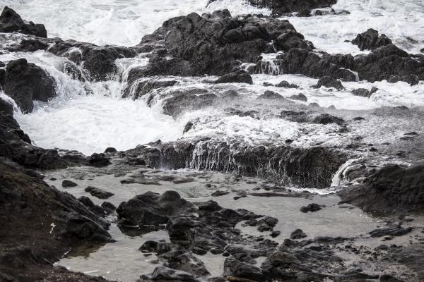 Yachats State Park, Oregon in winter
