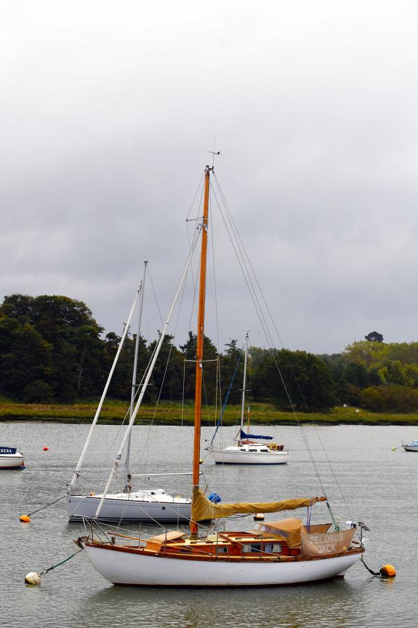 Yachts and boats on the River Deben