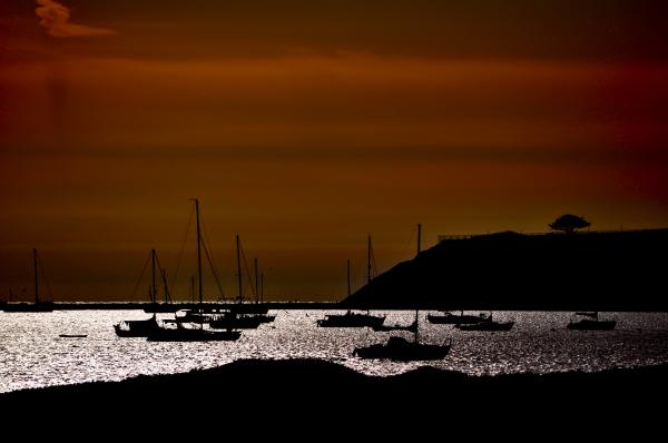 Yachts in the Sea