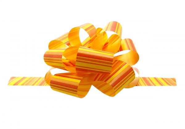 Yellow bow with border