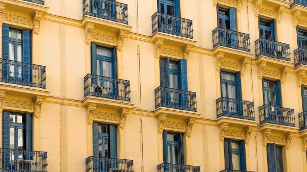 Yellow Residential Building