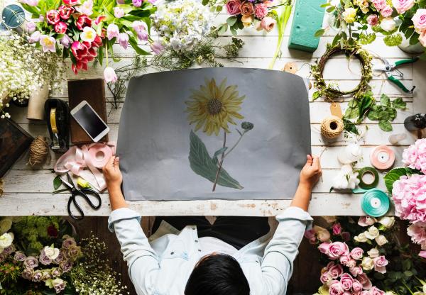 Yellow Sunflower Illustration