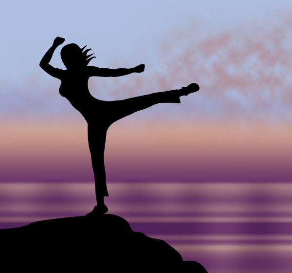 Yoga Pose Represents Relaxing Calm And Body