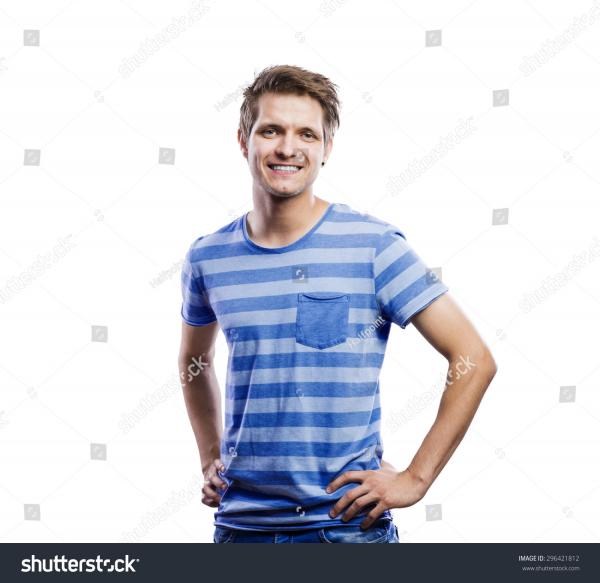 Young man posing